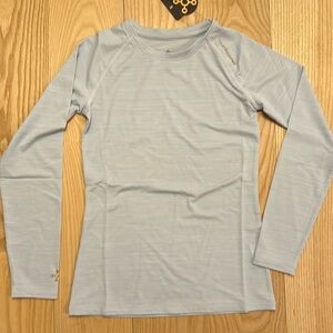 Tommie Copper Girls Core Raglan LS Crew Tee - Arctic Ice Heather